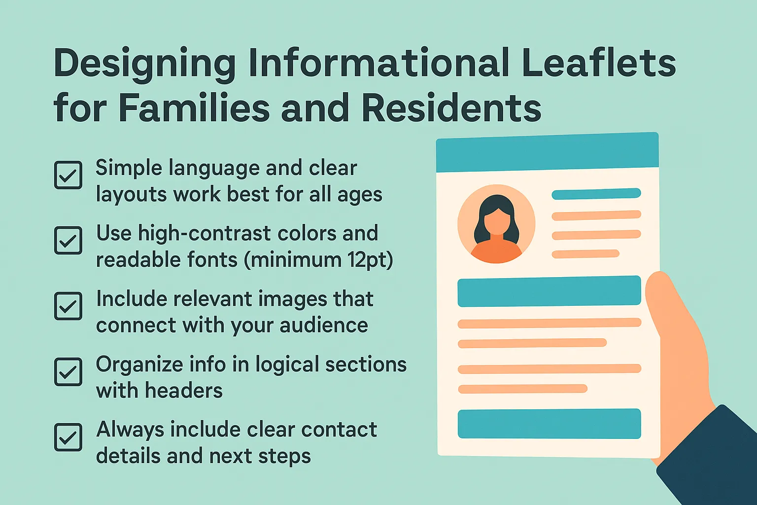 Designing Informational Leaflets for Families and Residents Designing Informational Leaflets for Families and Residents